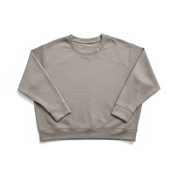 a new day Tops - A New Day Womens Brownish Gray Pullover Sweatshirt Round Neck Relaxed Fit XXL